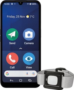 Doro 8210 Secure smartphone 4/64GB med Alarmudløser (blå)