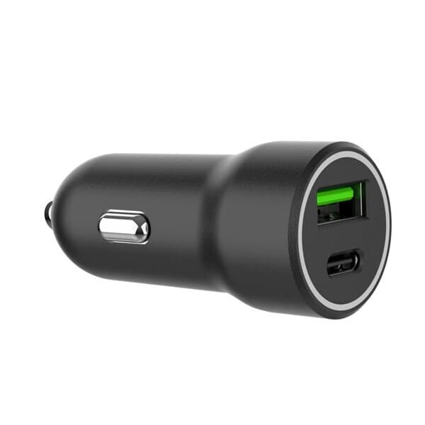 Billader med 20 W PD USB-C og 18 W QC3.0 USB