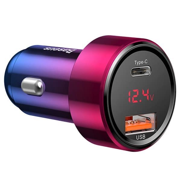 Billader med USB-C og USB 45W PD QC 6A for rask og effektiv lading