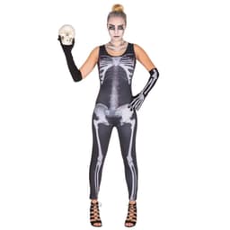 Skelet dragt Halloweenkostume - S