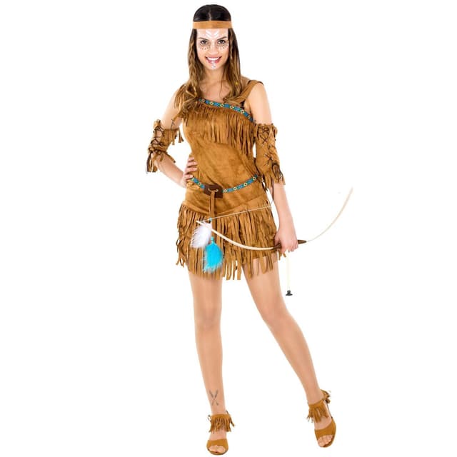 tectake Maskeraddräkt Indiankvinnan Cheyenne