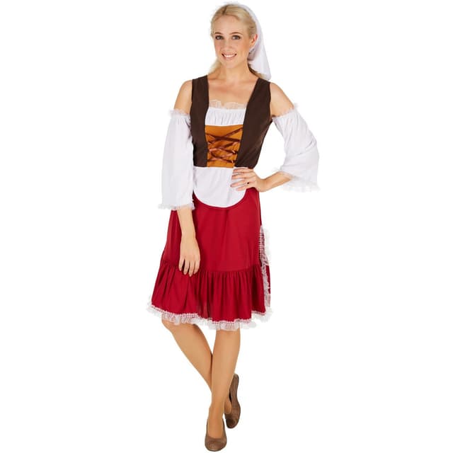 Middelalder kvinde kostume - XL