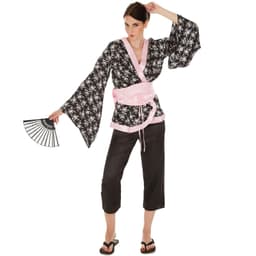tectake Maskeraddräkt Dam Geisha