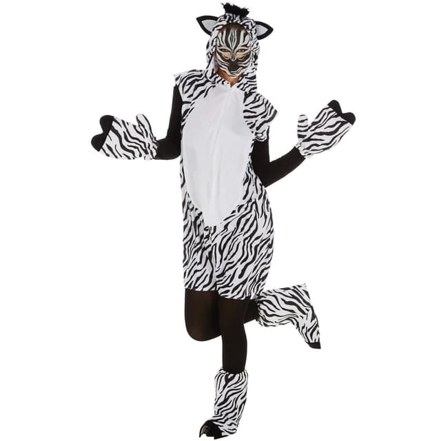 Unisex kostume Zebra - M