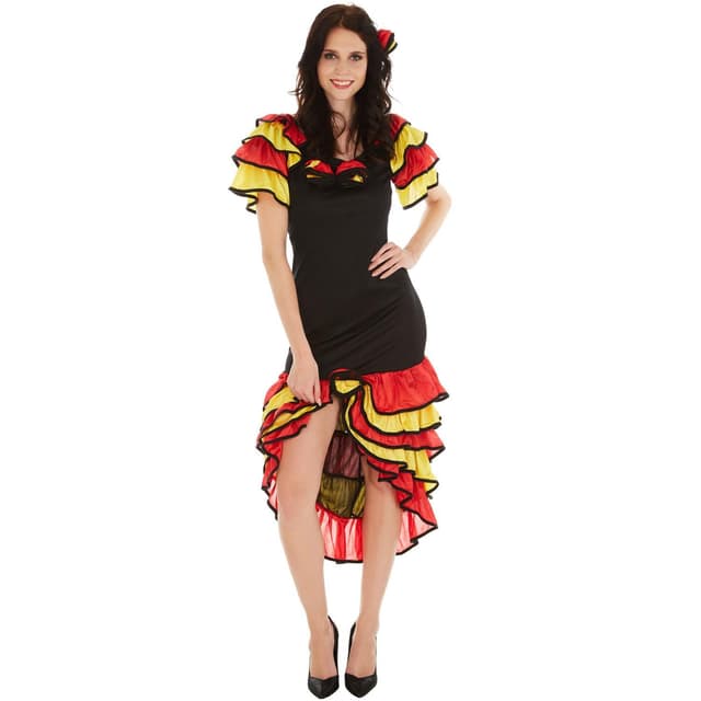 Flamingo danserinde kostume - S