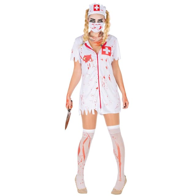 Blodig sygeplejerske Halloweenkostume - XL