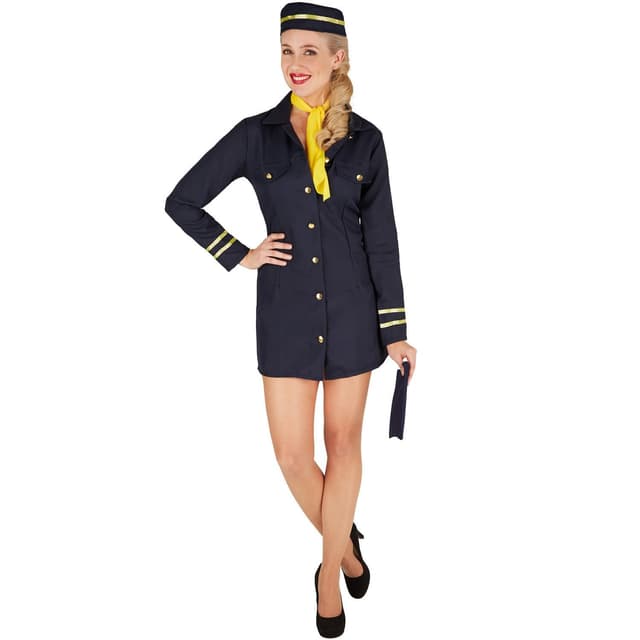 Stewardesse kostume - L