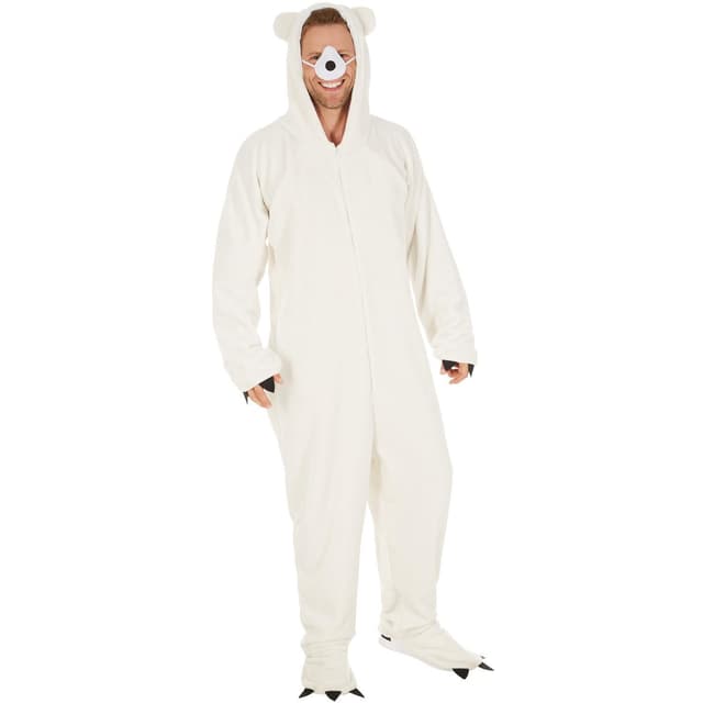 Unisex kostume Isbjørn - XL