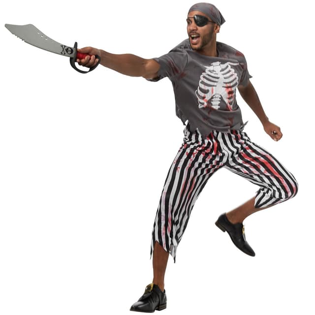 Halloween pirat kostume - L