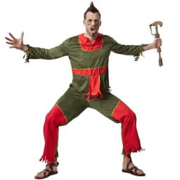 Tavs Mohikaner kostume - XXL