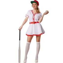 Baseballspiller kostume - L