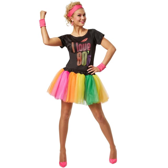 80'er popstjerne kostume - XXL