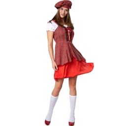 Skotsk kvinde kostume - S