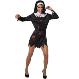 Halloween nonne kostume - XL
