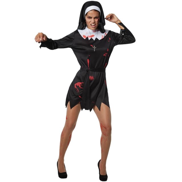 Halloween nonne kostume - XL