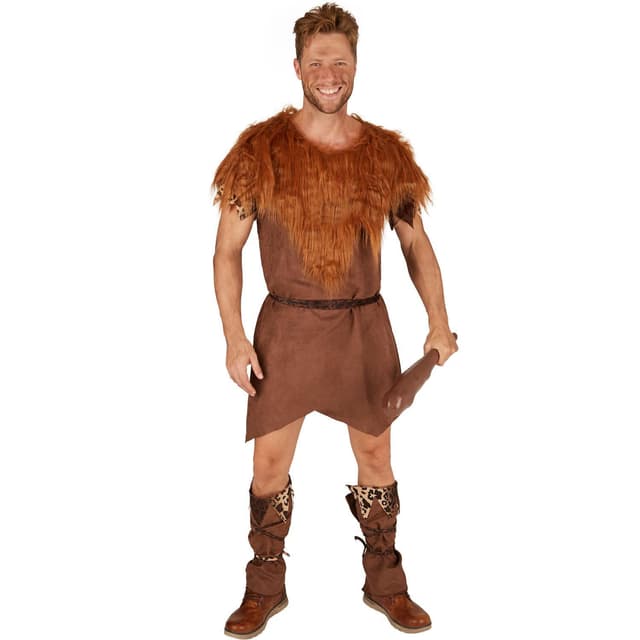 Stenalderjæger kostume - S