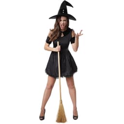 Heks Tarantella kostume - S