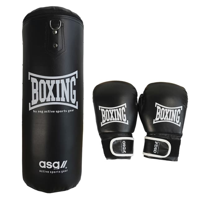 ASG Boksesæt Junior 11 kg. - Sort/Hvid