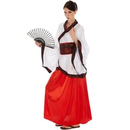 Flot asiatisk inspireret kostume - XL