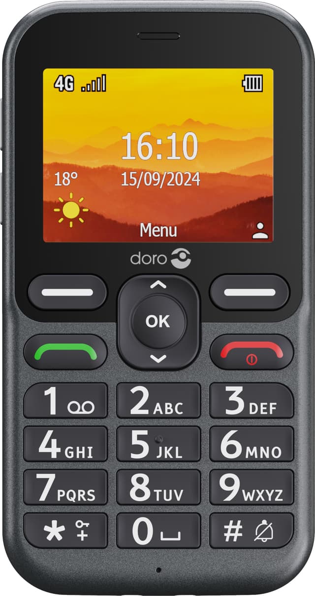 Doro Leva L11 mobiltelefon (grafitt)