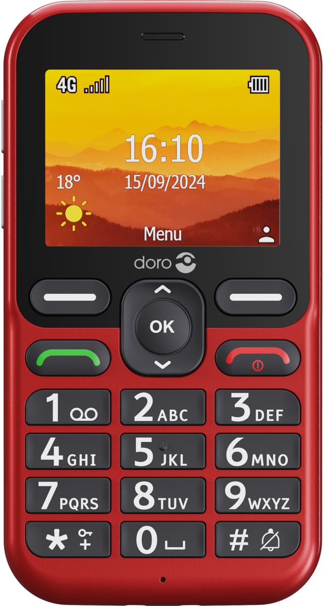 Doro Leva L11 mobiltelefon (röd)