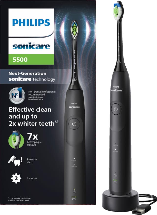 Philips Sonicare Series 5500 eltandborste HX7111/01 (svart)