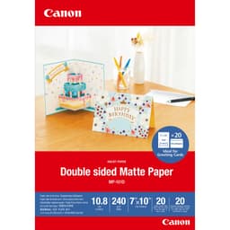 Canon MP-101D 7" *10" / 18x25cm dobbeltsidet mat fotopapir (20 sider)