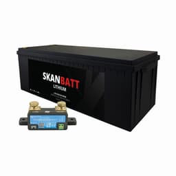 SKANBATT Lithium Batteri 48V 100AH 100A BMS (640x245x220mm) IP67 - Med Bluetooth
