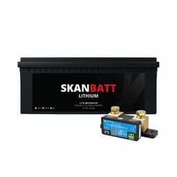SKANBATT Lithium Batteri 48V 50AH 50A BMS (483x170x240mm) - IP67 - Med Bluetooth