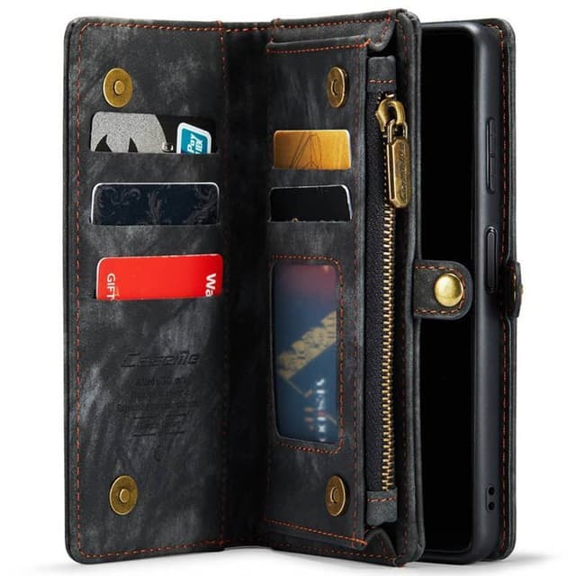 CaseMe mobilcover 008 8-kort Samsung Galaxy A25 5G - Sort/grå