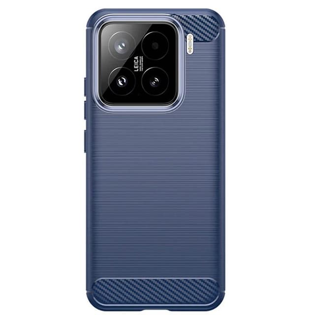 Borstat silikon skal Xiaomi 15 - Blå
