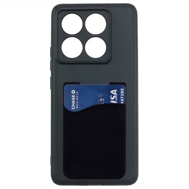 Silikone cover med kortholder Xiaomi 15 Pro - Sort