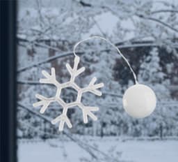 LED-lampe for julen, Snøflak