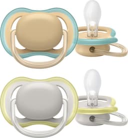 Philips Avent SCF085/15 Ultra Air-sutter 0-6 måneder, 2 stk, beige