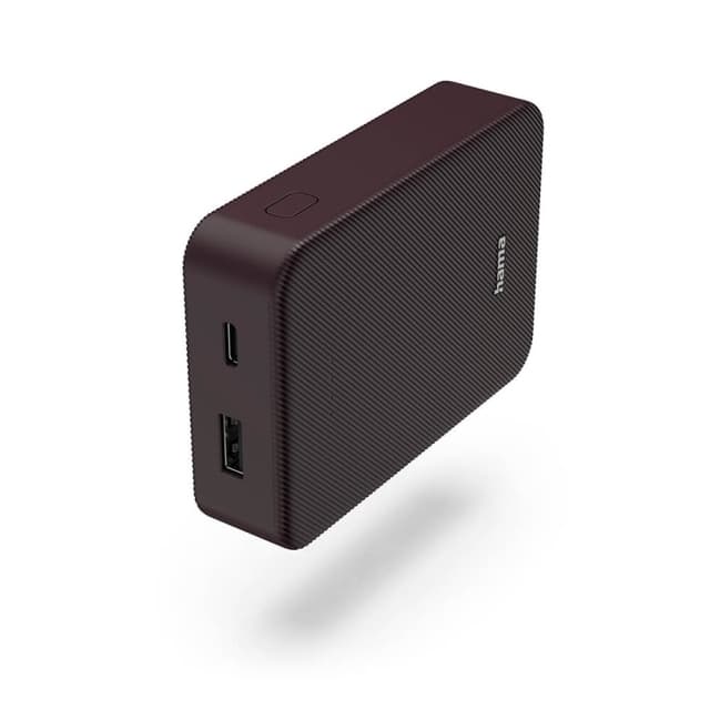 Hama Powerbank Colour 10 10000mAh USB-C+USB-A Plomme