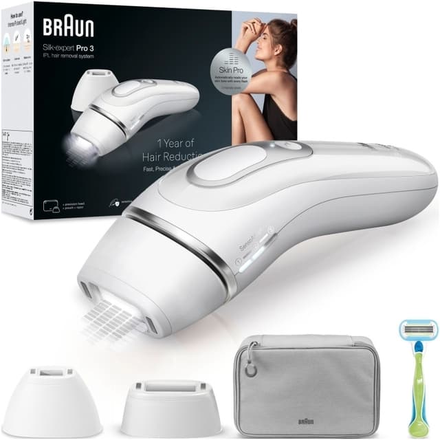 Braun IPL Silk-expert Pro 3 PL3122 hopea/valkoinen