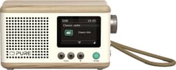 Pure Classic Mini portabel digitalradio (bomullsvit/ek)