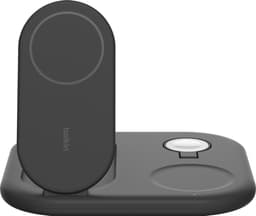 Belkin 3-in-1 Qi2 foldbar oplader med MagSafe (sort)