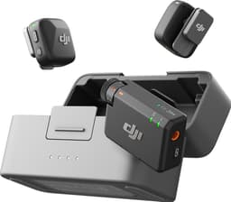 DJI Mic Mini lavalier mikrofonsæt med modtager og opladningsetui