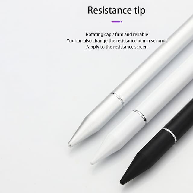 2 i 1 Stylus penna med skrivfunktion svart