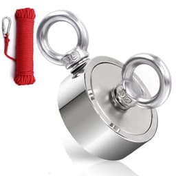 Neodymmagnet / fiskemagnet 65 kg klebekraft 10 meter tau