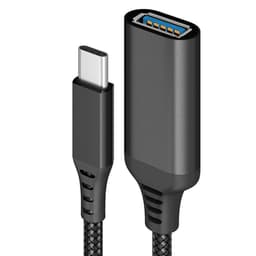 USB-C hann til USB 3.0 hunnadapter Sort 20 cm