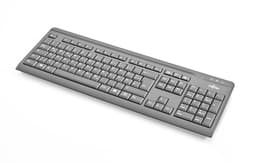 Fujitsu KB410, Täysikokoinen (100 %), Langallinen, USB, Musta