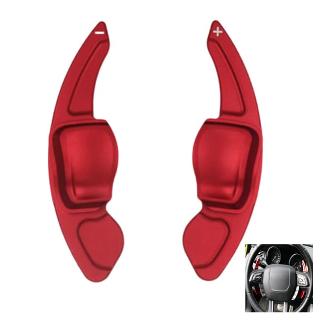 Rattet Paddle Shifter Extension 1-par – Kompatibel med Volkswagen Golf 6, GTI og R20 Rød