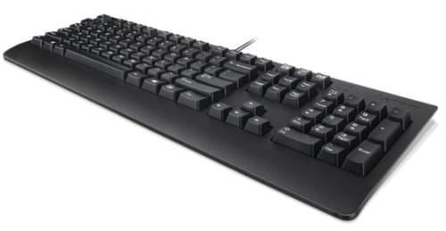 Lenovo Preferred Pro II, Täysikokoinen (100 %), Langallinen, USB, QWERTY, Musta