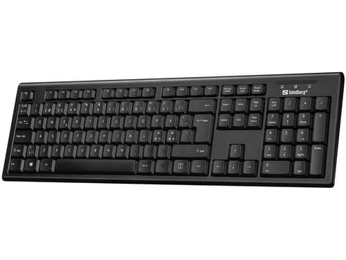 Wired USB Office Keyboard, Black (Nordic)