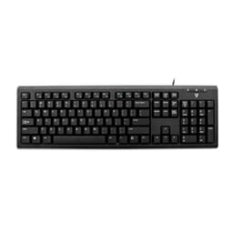 V7 KU200, Full-size (100%), Ledningsført, USB, Mekanisk, QWERTY, Sort