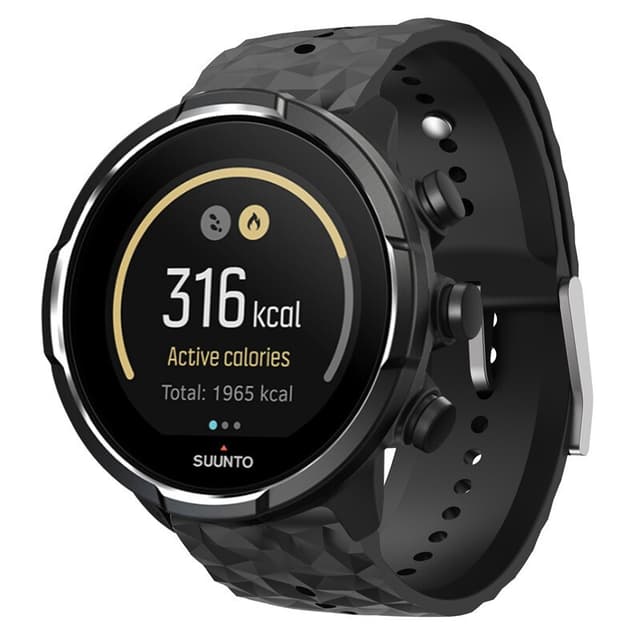 Silikonirannekello Suunto Watchiin Musta Suunto 9