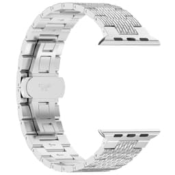 Teksturert stålstropp for Garmin Forerunner 165/165 Music/168/168 Music/D2 Air X10/Bounce/vivoactive 5/Active 5/VivoMove Trend/venu SQ2/vivomove sport/Venu 2 Plus/approach S40/Forerunner 158 Sort 20mm