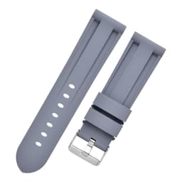 Silikone urrem til Panerai Luminor Marina Sort 20 mm